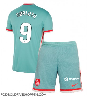 Atletico Madrid Alexander Sorloth #9 Udebanetrøje Børn 2024-25 Kortærmet (+ Korte bukser)